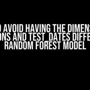 How to Avoid Having the Dimension of Predictions and test_dates Different in a Random Forest Model