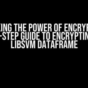 Unlocking the Power of Encryption: A Step-by-Step Guide to Encrypting Spark Libsvm Dataframe